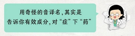 为啥现在的药不直接写治什么病，而是用一堆奇怪的音译名？