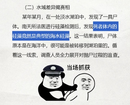 为什么法医要凭借水藻来判断是溺水还是谋杀？