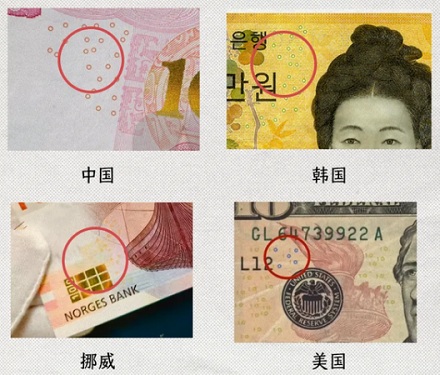 为什么各个国家的纸市上都要画一些散落的小圆圈？