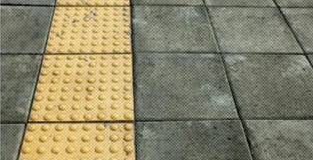 为什么有的盲道是竖条的，有的是圆点？