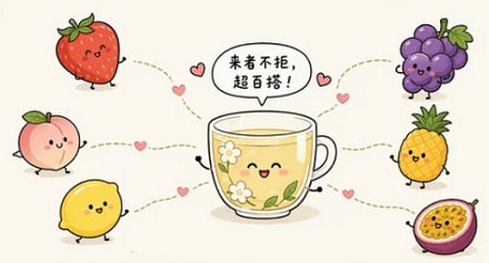 为什么奶茶店的水果茶几乎都是莱莉茶底？